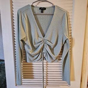 Forever 21+ size 1x cropped & ruched